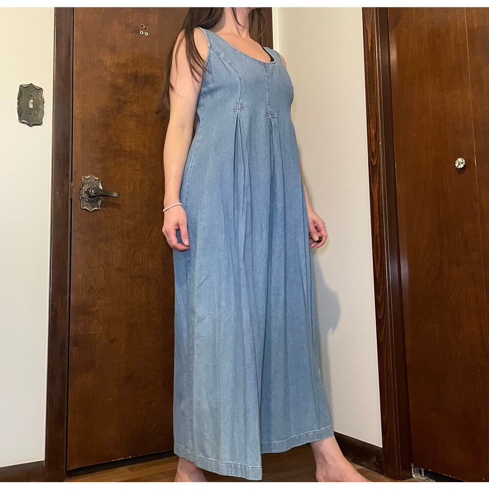 Vintage Tickets Clothing Balloon Wide Leg Denim Jumpsuit 90s Y2K Boho READ4SIZE - Picture 15 of 16